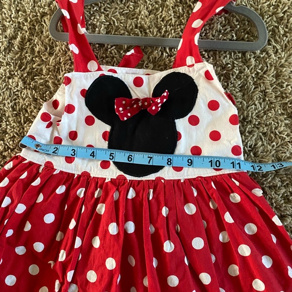 Custom Minnie Mouse polka dot leopard Disney dress - Picture 3 of 4